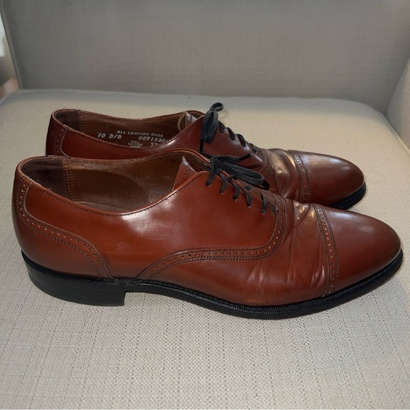 Hanover MasterFlex Cognac Cap Toe Oxfords Men’s Size 10 D/B Vintage GC main image 9